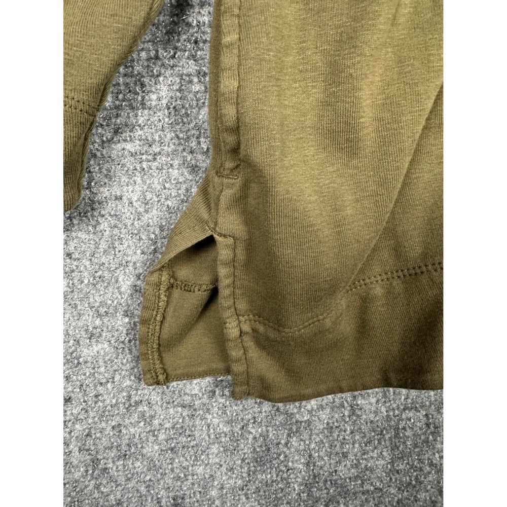 Chico's The Ultimate Tee Women XL Size 3 Green Pima‎ Cotton Pockets Long Sleeve - Picture 7 of 11